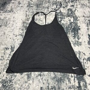 Nike Dri-FIT Racerback Tank Top Black Athletic Workout Women XL